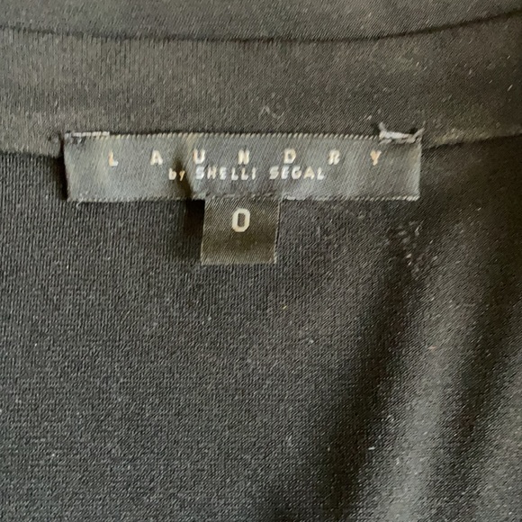 LAUNDRY By ShELLI SEGAL Women Black A-Line Dress Size 0 - Picture 7 of 14